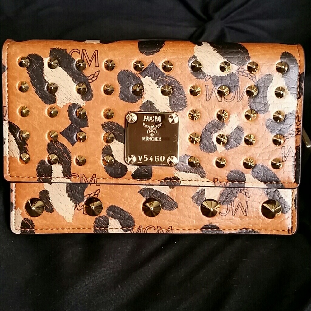 MCM Camo Studded Belt Bag, w dust bag